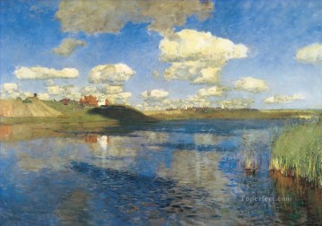 Landscapes Painting - lake rus Isaac Levitan landscape